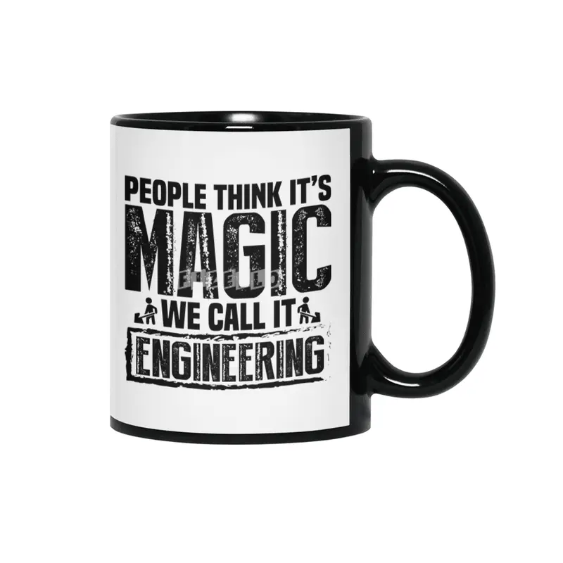 Engineer Crafts Mechanic Gift Siyah Kupa