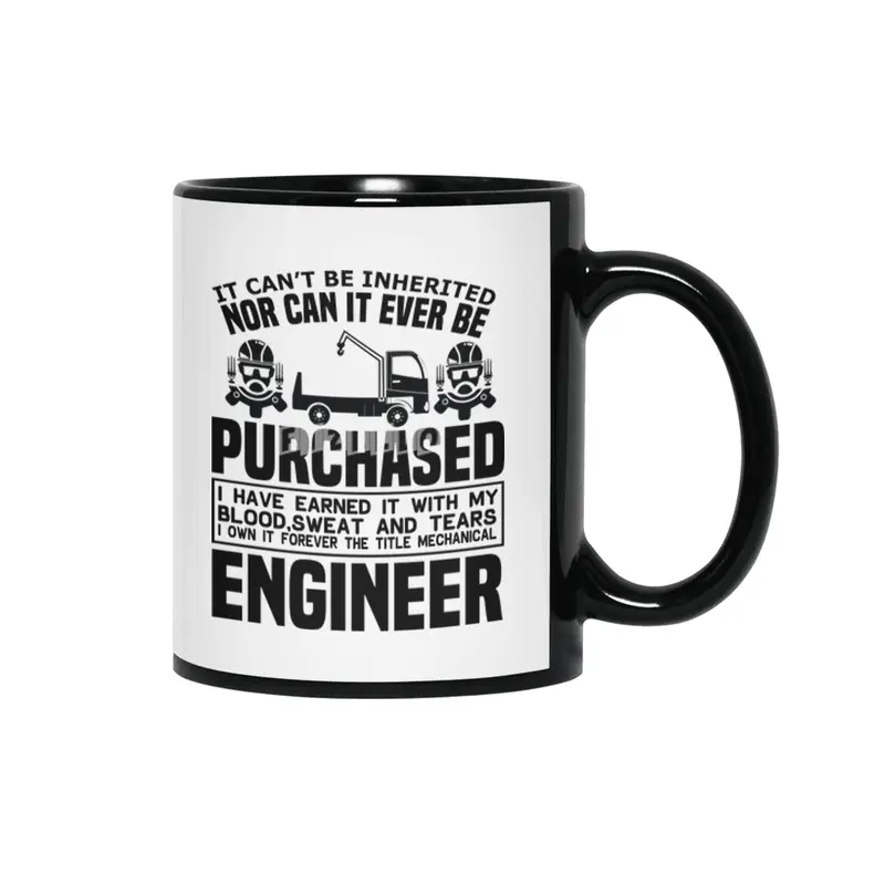 Engineer Crafts Mechanic Gift Siyah Kupa
