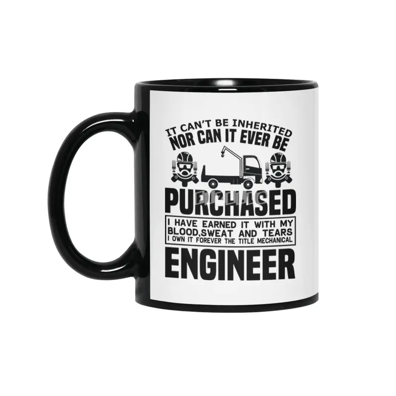 Engineer Crafts Mechanic Gift Siyah Kupa