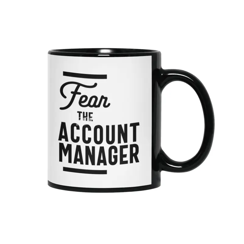 Account Manager Gift Funny Job Title Profession Birthday Idea Siyah Kupa