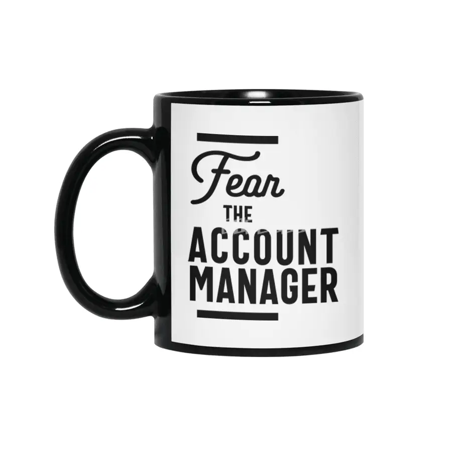 Account Manager Gift Funny Job Title Profession Birthday Idea Siyah Kupa