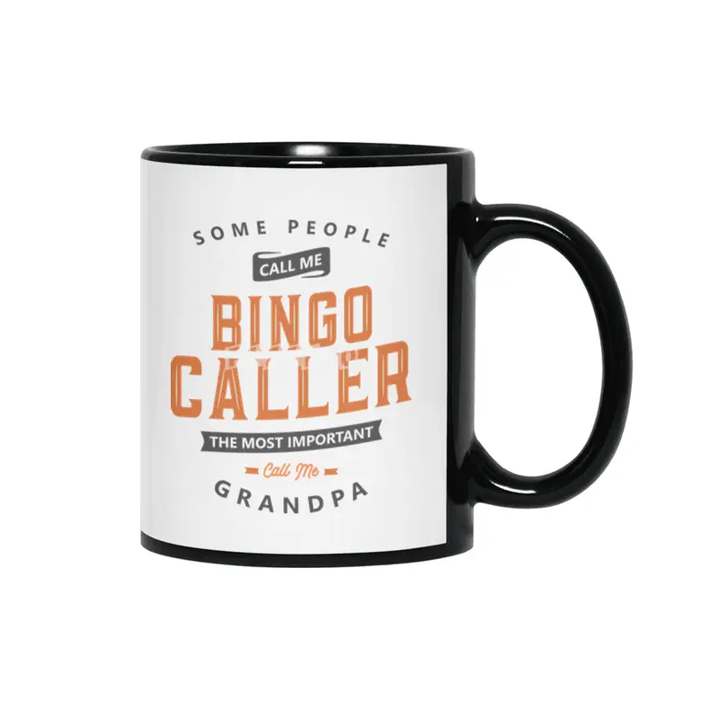 Bingo Caller Funny Job Title Profession Birthday Worker Siyah Kupa