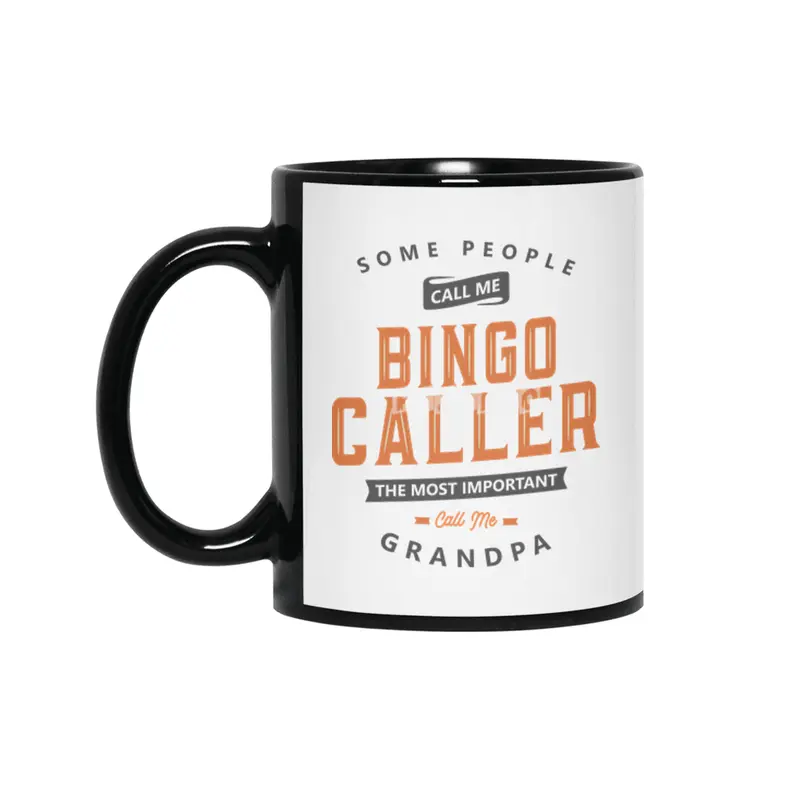 Bingo Caller Funny Job Title Profession Birthday Worker Siyah Kupa
