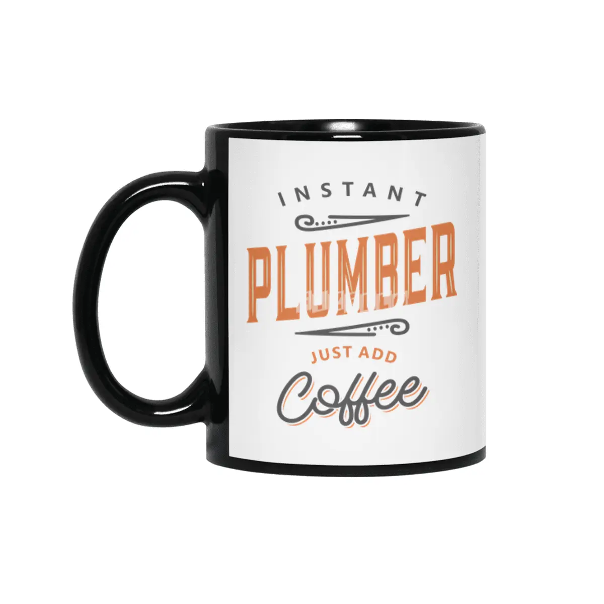 Plumber Funny Job Title Profession Birthday Worker Siyah Kupa