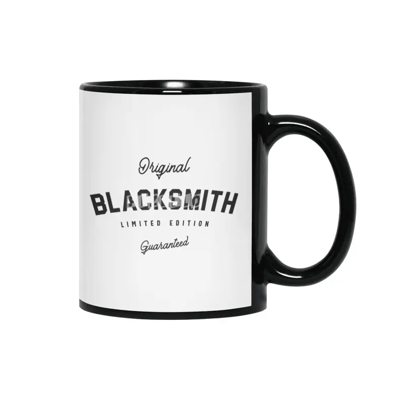 Blacksmith Funny Job Title Profession Birthday Worker Siyah Kupa
