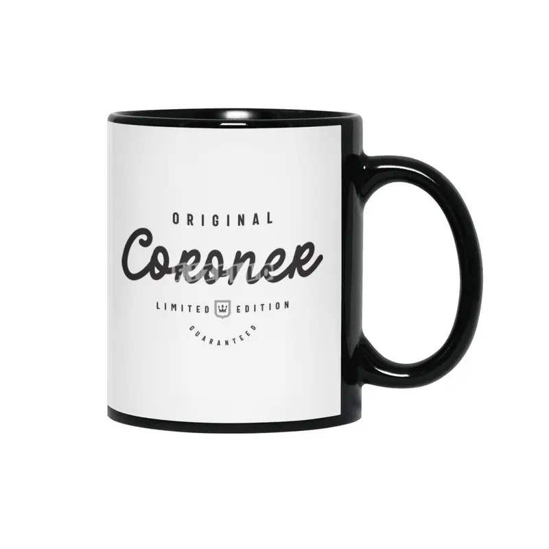 Coroner Funny Job Title Profession Birthday Worker Siyah Kupa