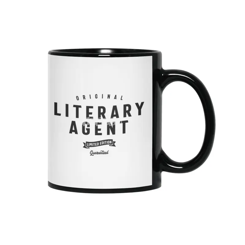 Literary Agent Funny Job Title Profession Birthday Worker Siyah Kupa