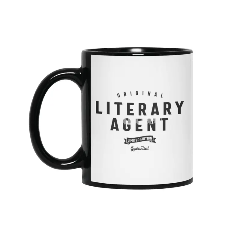 Literary Agent Funny Job Title Profession Birthday Worker Siyah Kupa