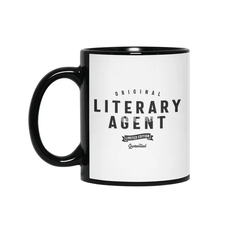 Literary Agent Funny Job Title Profession Birthday Worker Siyah Kupa