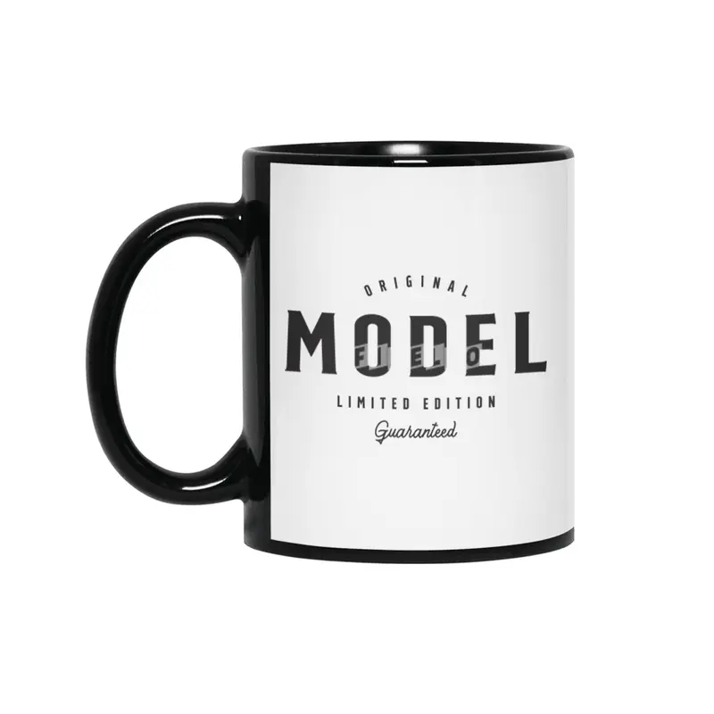Model Funny Job Title Profession Birthday Worker Siyah Kupa