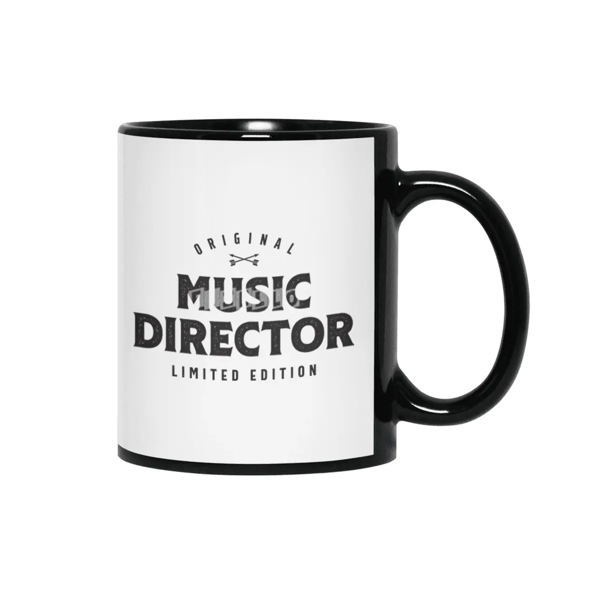 Music Director Funny Job Title Profession Birthday Worker Siyah Kupa