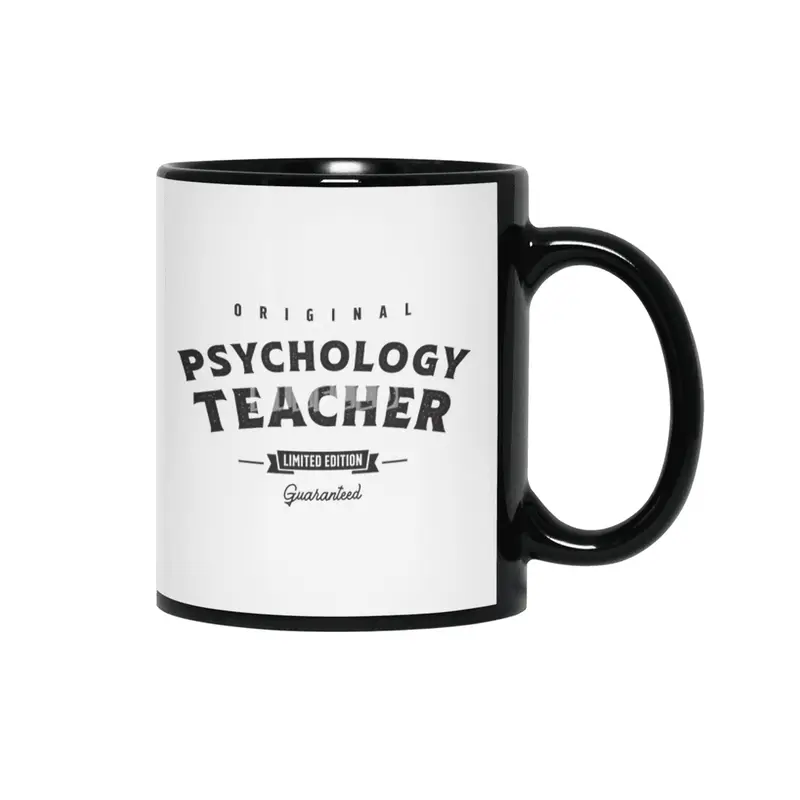 Psychology Teacher Funny Job Title Profession Birthday Worker Siyah Kupa