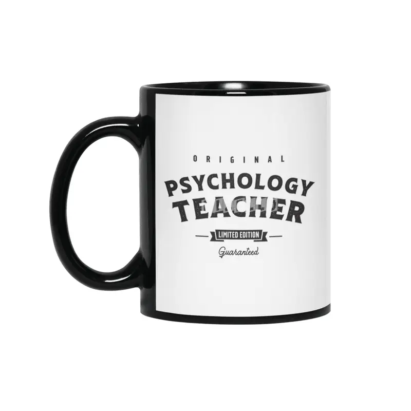 Psychology Teacher Funny Job Title Profession Birthday Worker Siyah Kupa