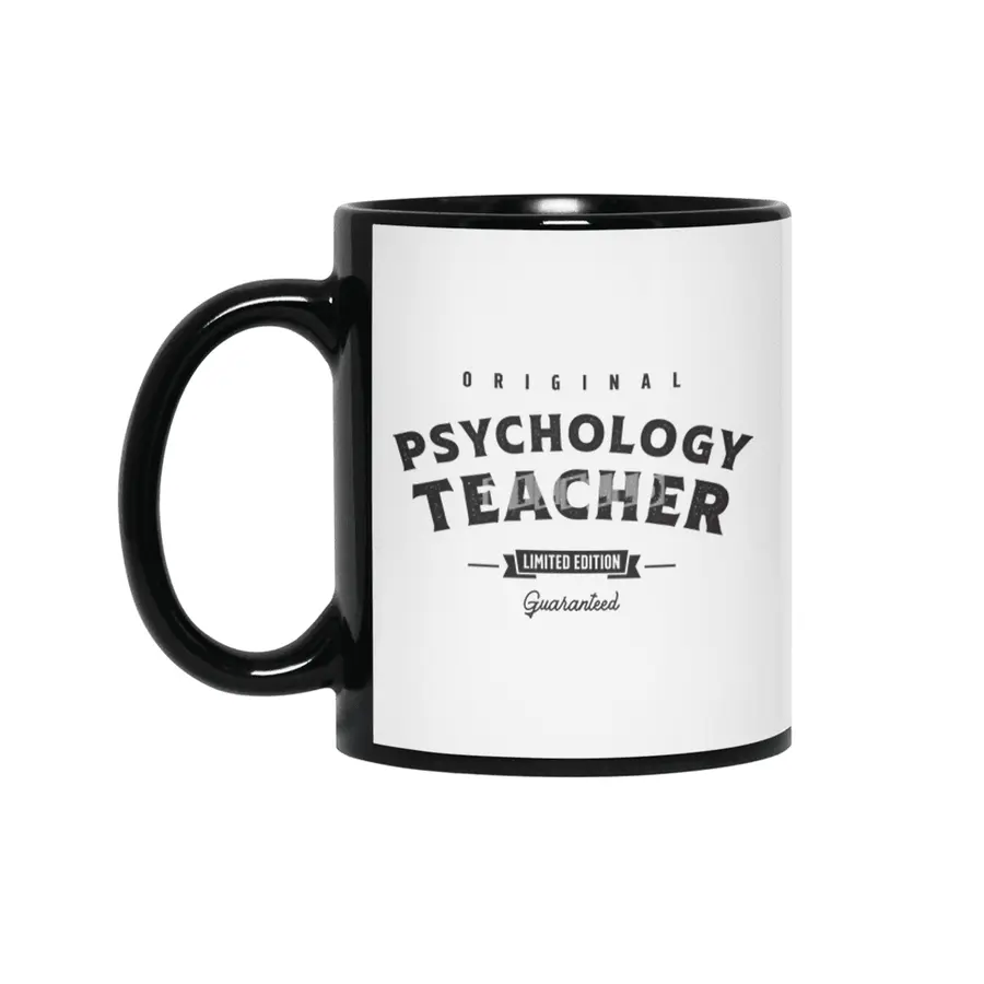 Psychology Teacher Funny Job Title Profession Birthday Worker Siyah Kupa