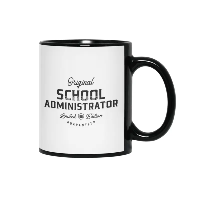 School Administrator Funny Job Title Profession Birthday Worker Siyah Kupa