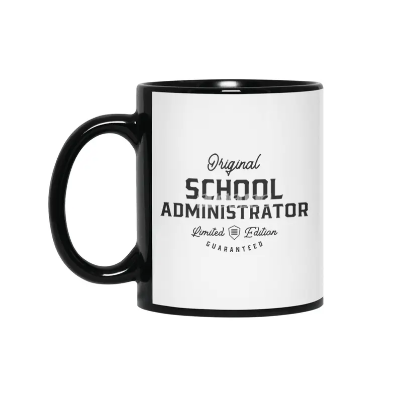School Administrator Funny Job Title Profession Birthday Worker Siyah Kupa