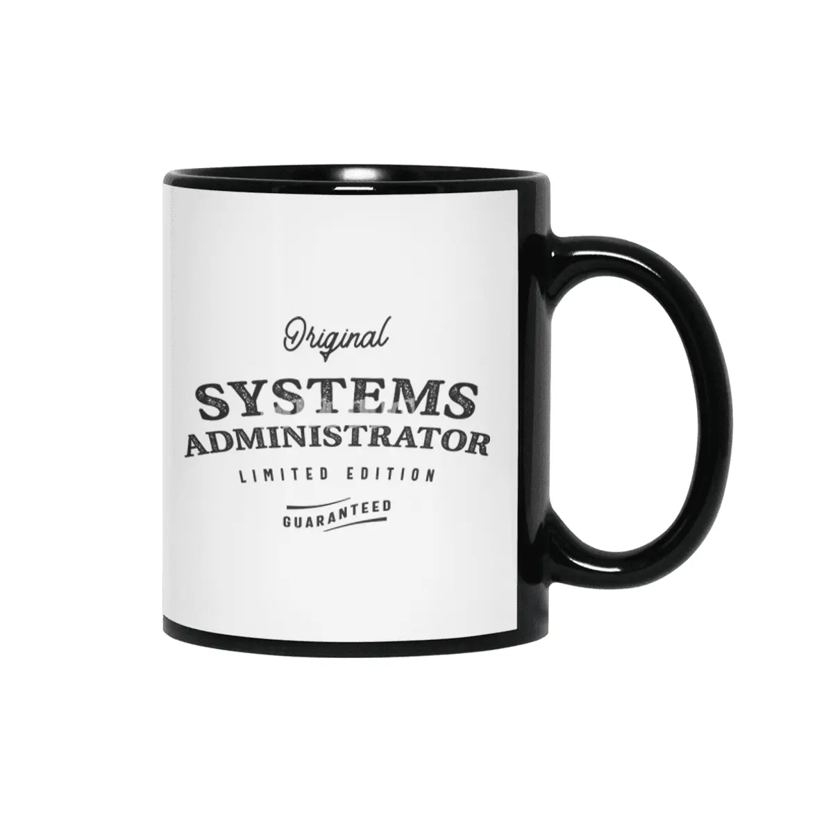 Systems Administrator Funny Job Title Profession Birthday Worker Siyah Kupa