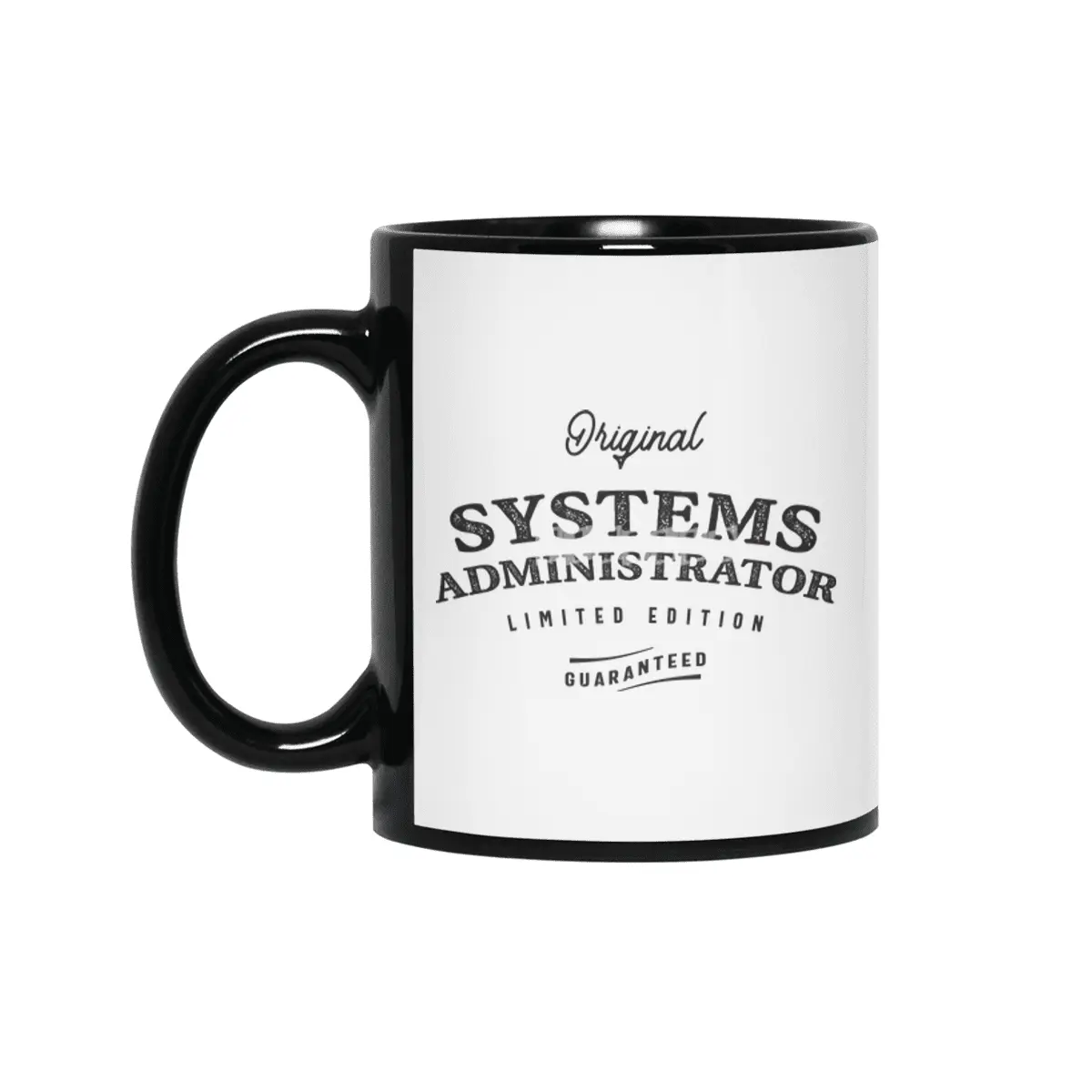 Systems Administrator Funny Job Title Profession Birthday Worker Siyah Kupa