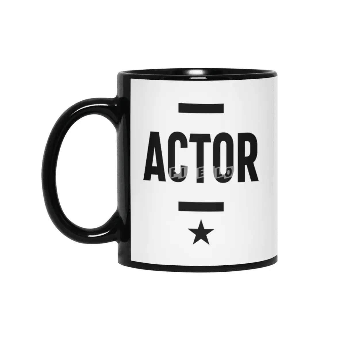 Actor Job Title Gift Siyah Kupa