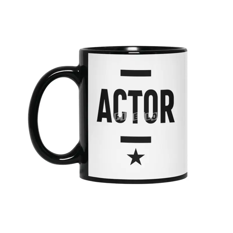 Actor Job Title Gift Siyah Kupa