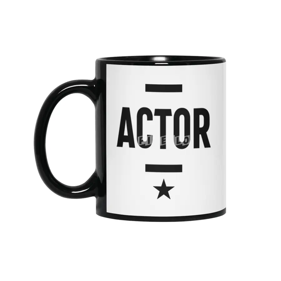 Actor Job Title Gift Siyah Kupa