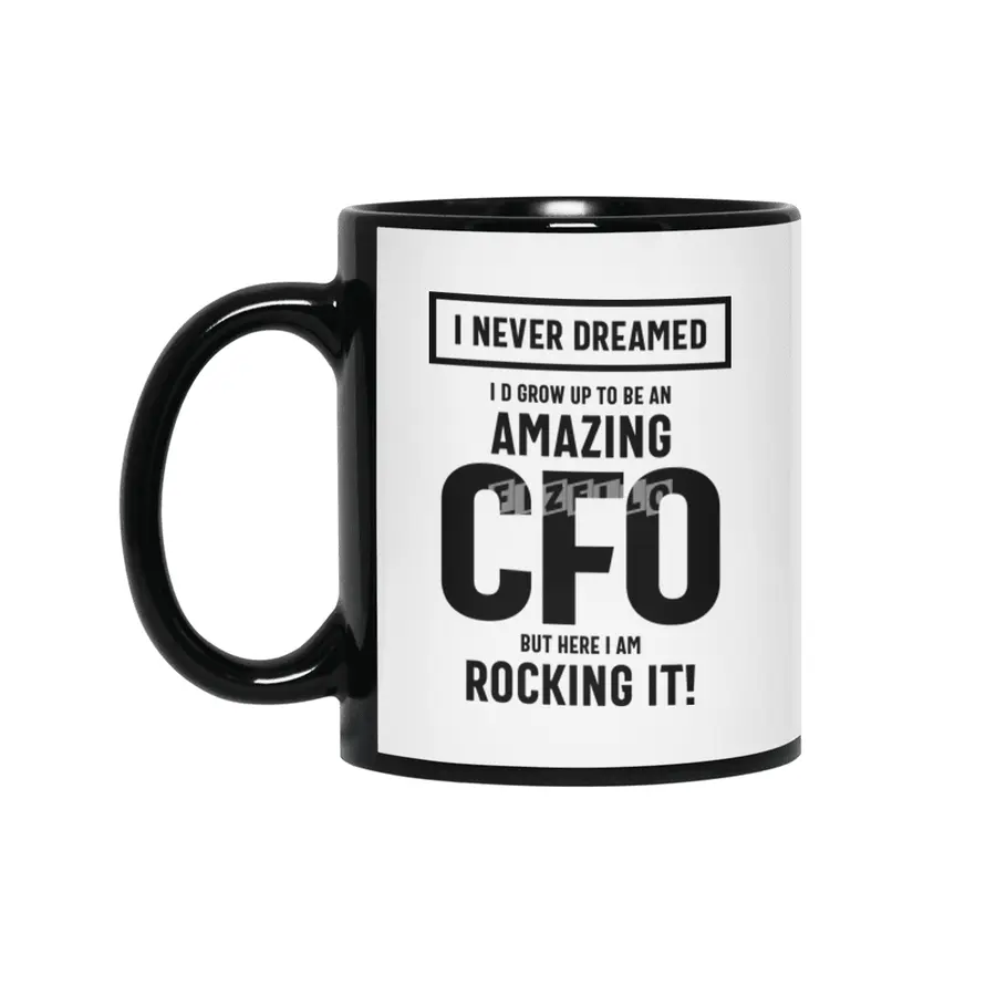 Amazing CFO Job Title Gift Siyah Kupa