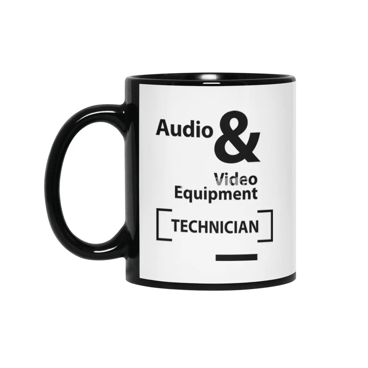 Audio & Video Equipment Technician Job Title Gift Siyah Kupa