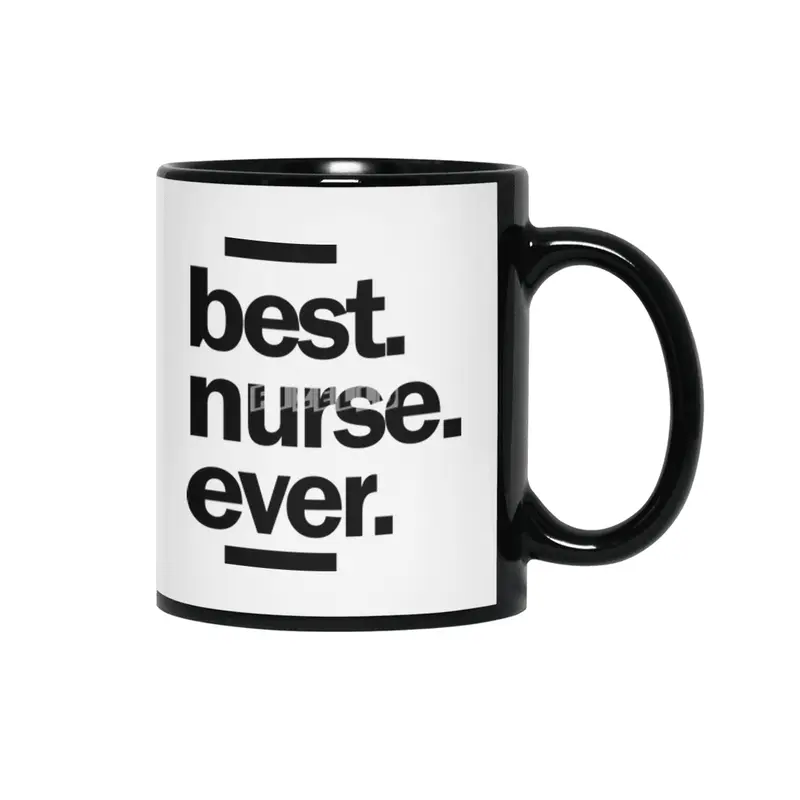 Best Nurse Ever Job Title Men Women Gift Siyah Kupa