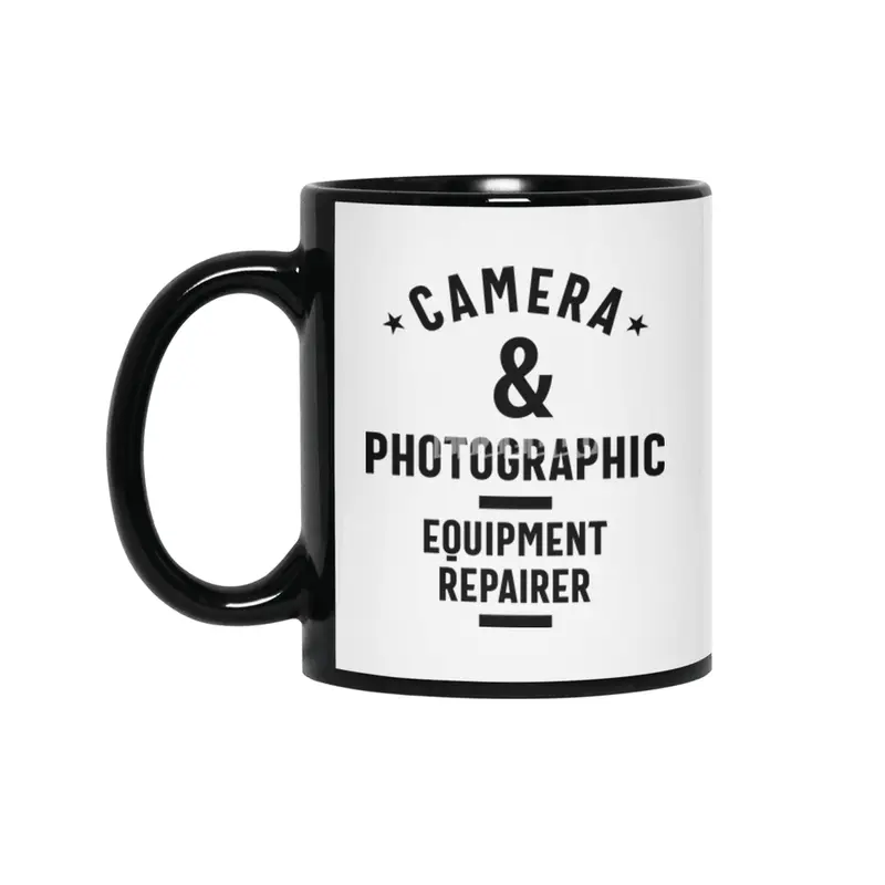 Camera & Photographic Equipment Repairer Job Title Gift Siyah Kupa