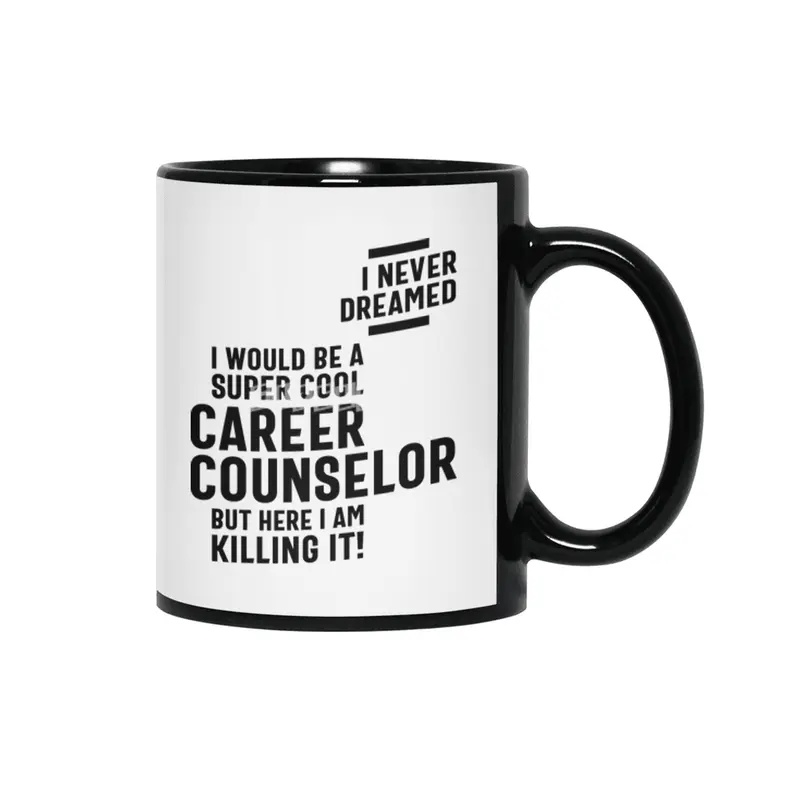 Career Counselor Job Title Gift Siyah Kupa