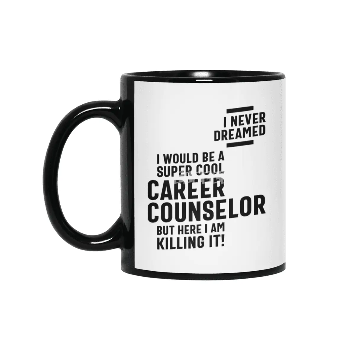 Career Counselor Job Title Gift Siyah Kupa