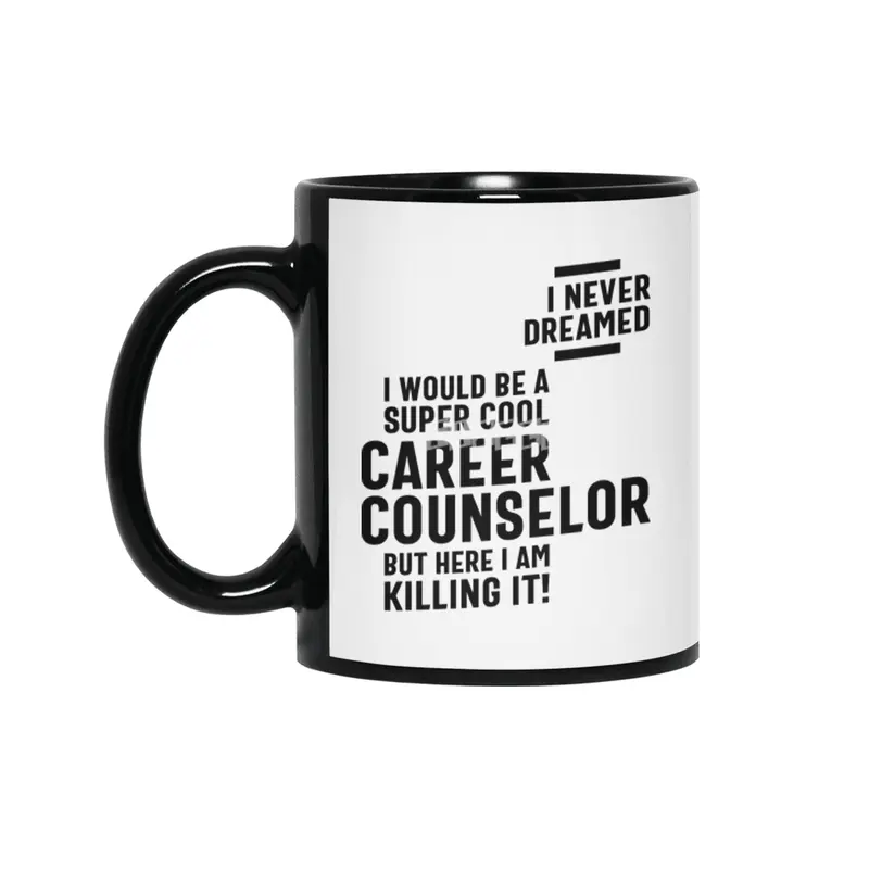 Career Counselor Job Title Gift Siyah Kupa