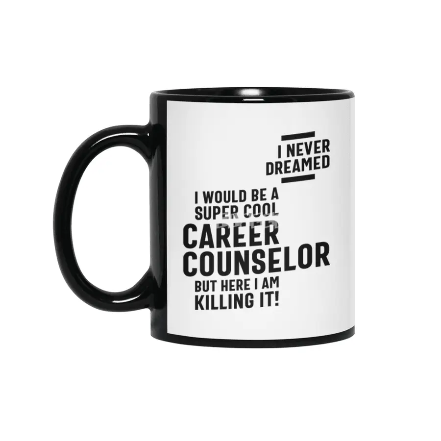Career Counselor Job Title Gift Siyah Kupa