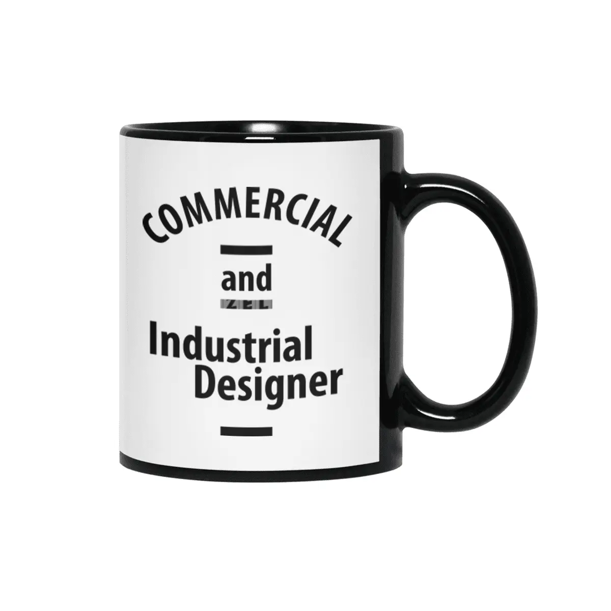 Commercial and Industrial Designer Job Title Gift Siyah Kupa