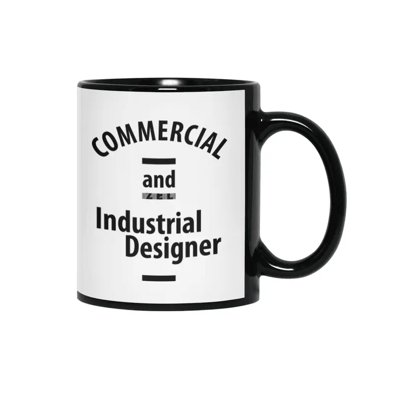 Commercial and Industrial Designer Job Title Gift Siyah Kupa