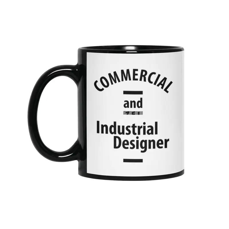 Commercial and Industrial Designer Job Title Gift Siyah Kupa