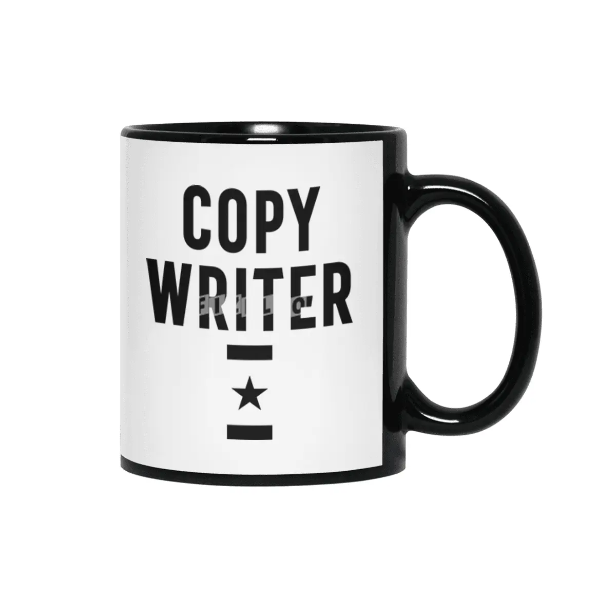 Copy Writer Job Title Gift Siyah Kupa