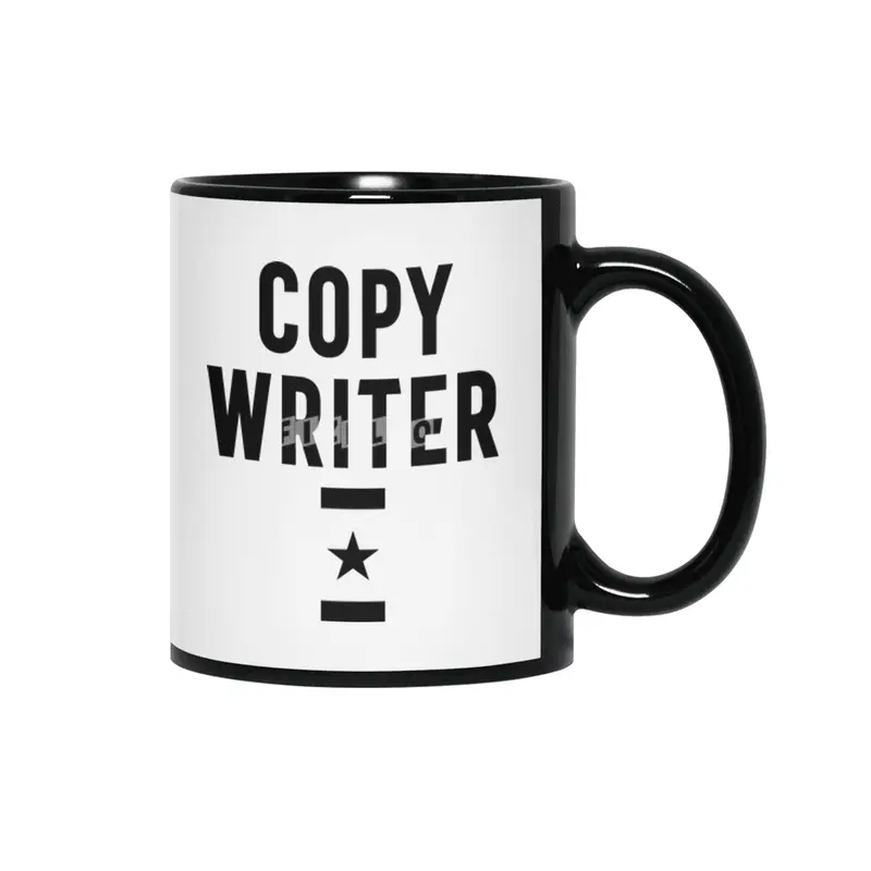 Copy Writer Job Title Gift Siyah Kupa