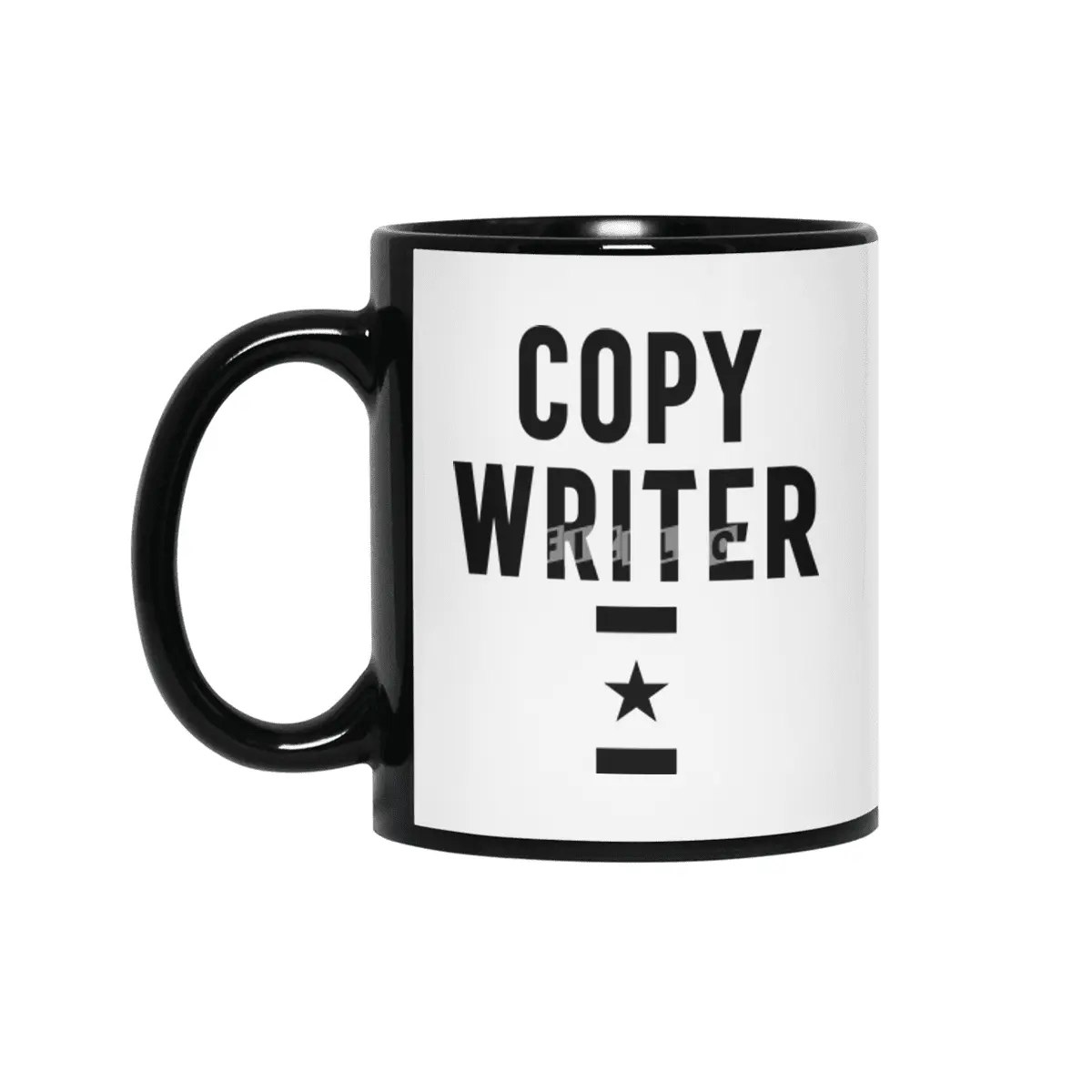 Copy Writer Job Title Gift Siyah Kupa