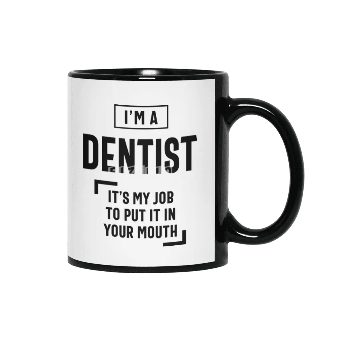 Dentist Job Title Men Women Gift Siyah Kupa