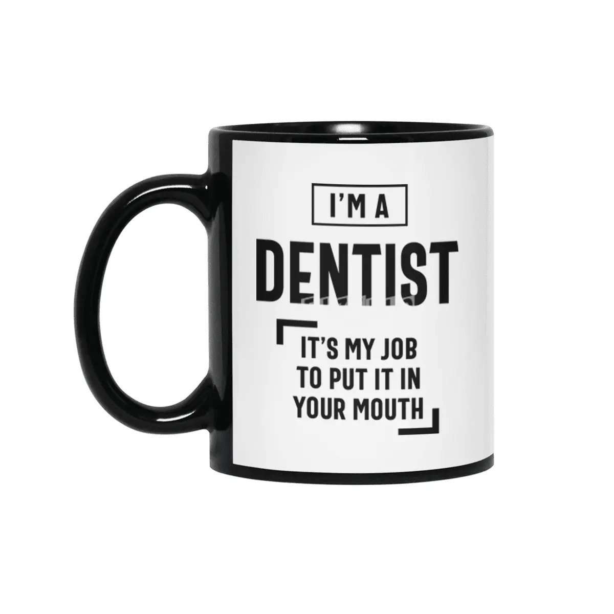 Dentist Job Title Men Women Gift Siyah Kupa