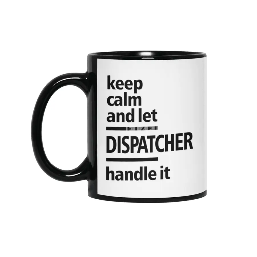 Dispatcher Job Title Gift Siyah Kupa