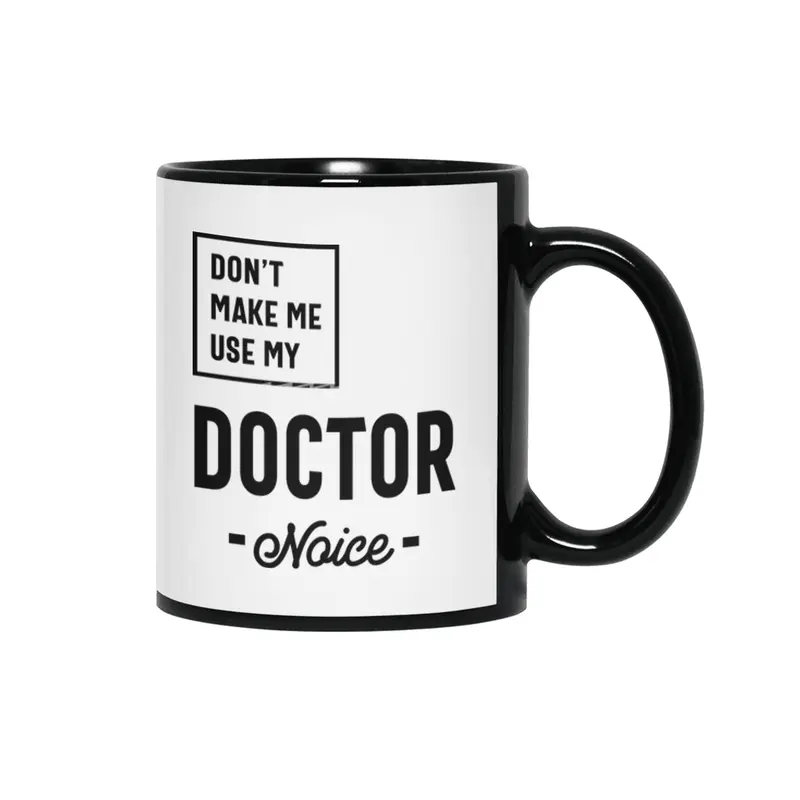 Doctor Job Title Men Women Gift Siyah Kupa