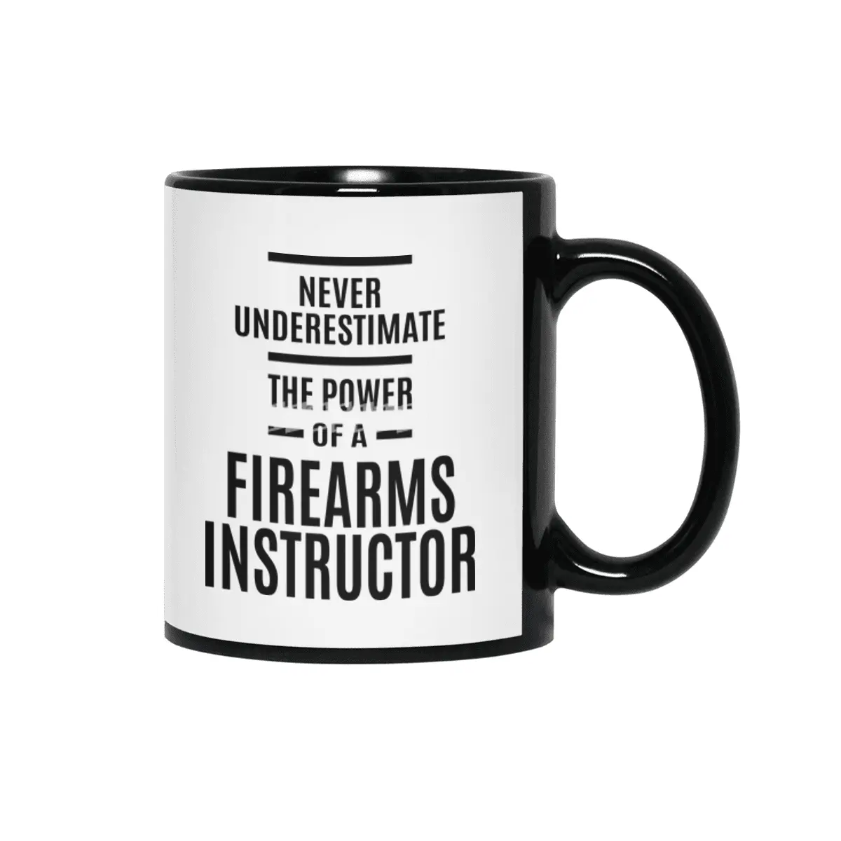 Firearms Instructor Job Title Gift Siyah Kupa