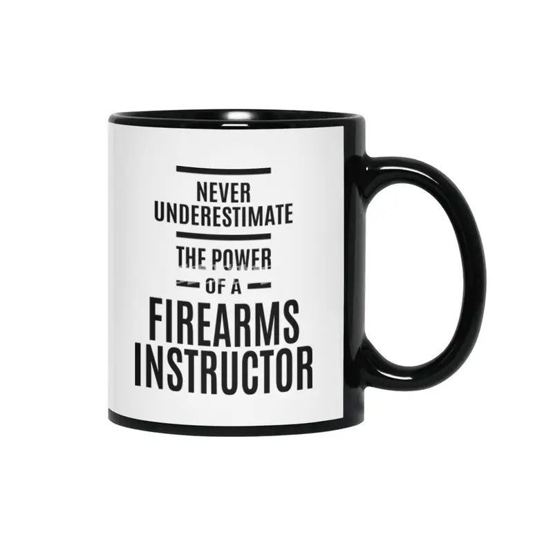 Firearms Instructor Job Title Gift Siyah Kupa