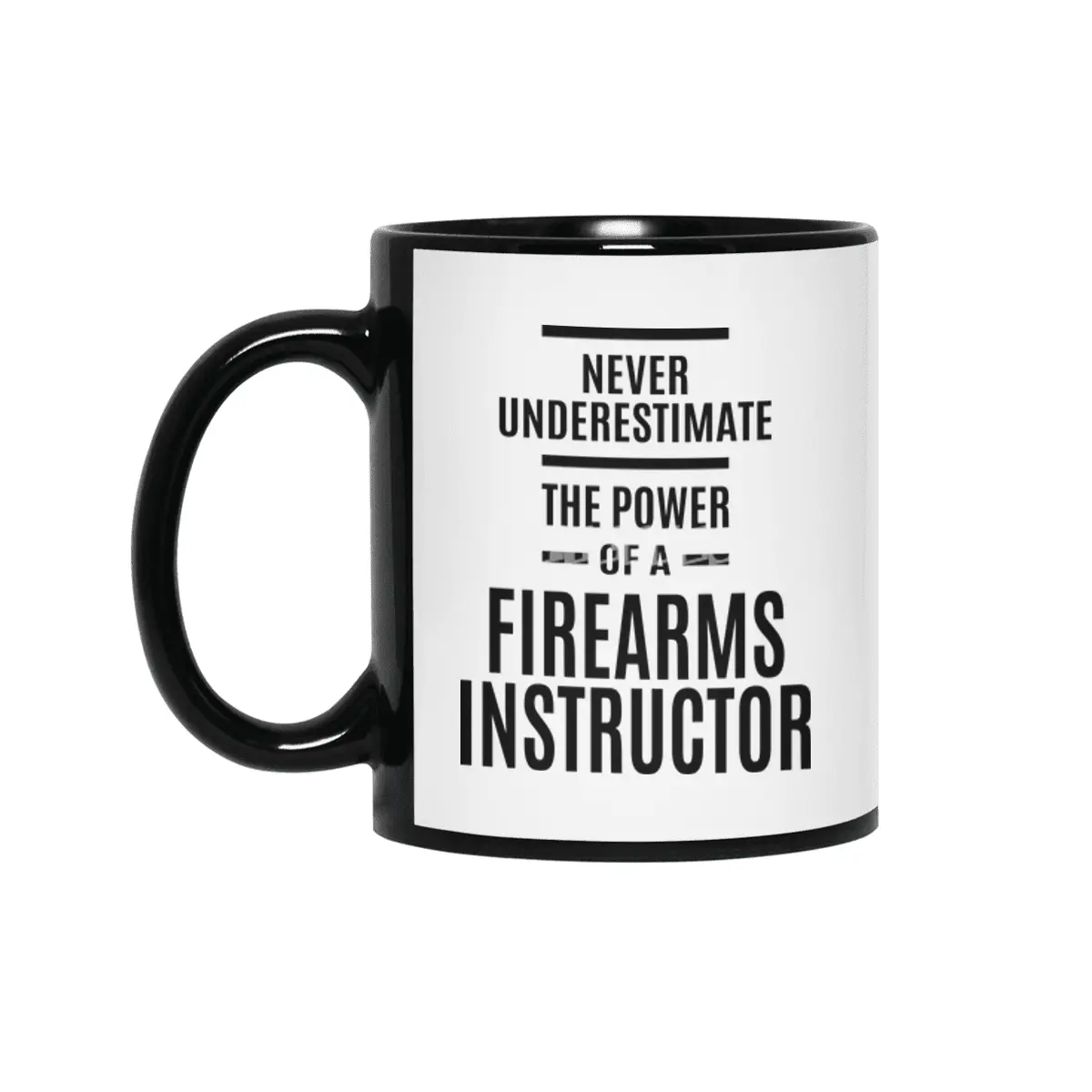 Firearms Instructor Job Title Gift Siyah Kupa