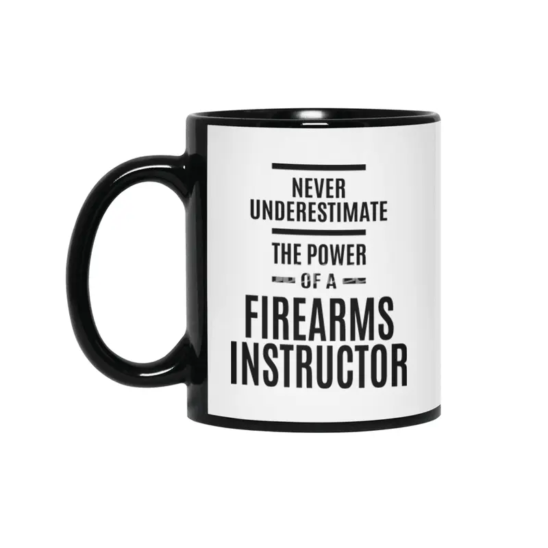 Firearms Instructor Job Title Gift Siyah Kupa