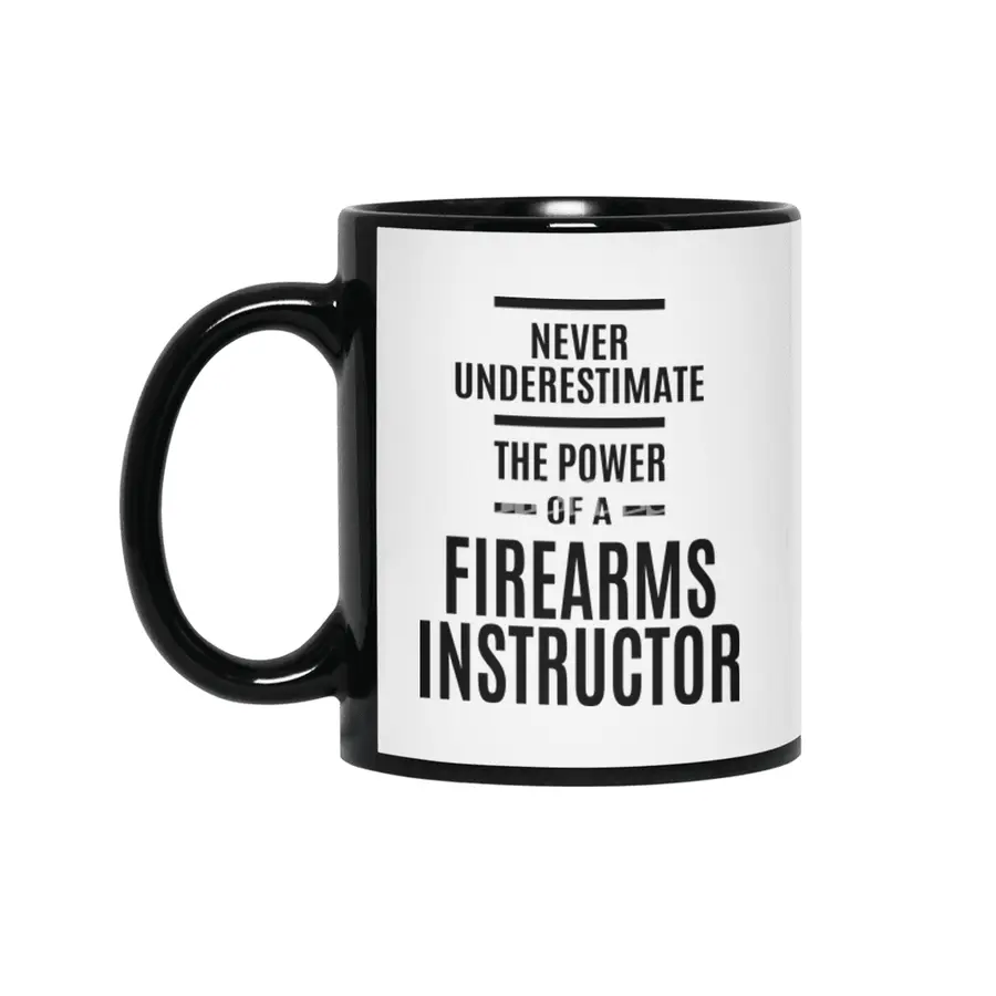 Firearms Instructor Job Title Gift Siyah Kupa