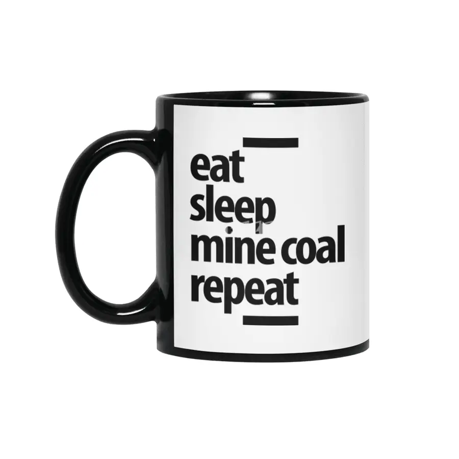 Funny Gift Mine Coal Job Title Gift Siyah Kupa