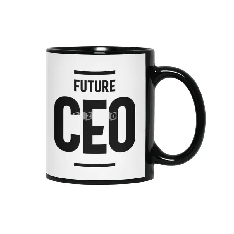 Future CEO Job Title Gift Siyah Kupa